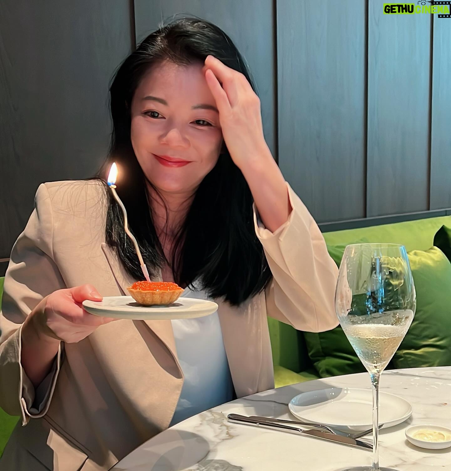 Michelle Chong Instagram - Thanks for all the lurve! As usual, I’m all caked out and champagne’ed out!!😅 I wish for world peace ✌️ (not world pissed) and to drink less (note to friends: I said drink less, not no drinking 🤪). 😘🙏🥂🎂