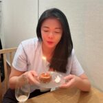 Michelle Chong Instagram - Thanks for all the lurve! As usual, I’m all caked out and champagne’ed out!!😅 I wish for world peace ✌️ (not world pissed) and to drink less (note to friends: I said drink less, not no drinking 🤪). 😘🙏🥂🎂