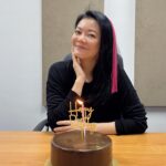 Michelle Chong Instagram - Thanks for all the lurve! As usual, I’m all caked out and champagne’ed out!!😅 I wish for world peace ✌️ (not world pissed) and to drink less (note to friends: I said drink less, not no drinking 🤪). 😘🙏🥂🎂