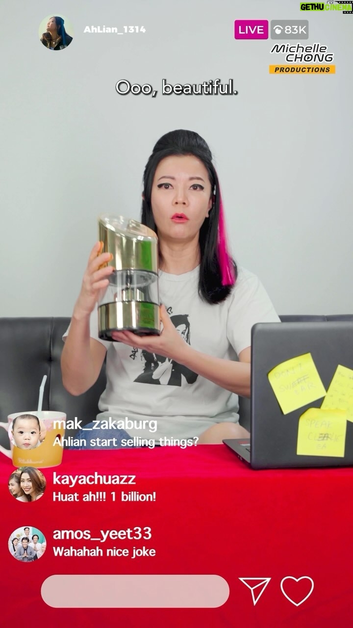 Michelle Chong Instagram - ⚡🚨 Ah Lian got new livestream to commemorate Singapore’s new PM - AH LIAN BUDGET LIVESTREAM 2024!😁 Got budget boh (no) budget also must watch. What Limbu say, Limbu will deliver! 💪