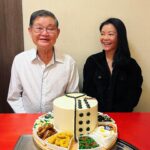 Michelle Chong Instagram - Happy birthday @papachongcooks ! May you be happy and healthy always and may you always enjoy cooking incredible feasts for us! 😁❤️ And thank you @bobthebakerboy @amayeezingg for the gorgeous cake - it was beyond all expectations! 😍 All that detail!🥺 Papa Chong was so surprised & happy! 🙏❤️🎂🎉