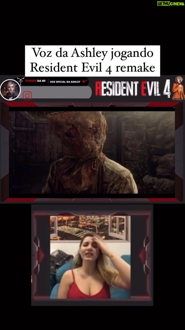 Michelle Giudice Instagram - “Pessoas que nunca jogaram game de terror e nunca assistiram filme de terror se humilham na internet” - essa é a seria manchete, mas achei degradante… hahahahaa se quiser rir da gente, acompanha no iutubio e na roxinha 😂♥️ #residentevil #residentevil4 #residentevil4remake #game #jogo #games #capcom #atrizdavoz #dubladora #dublagem #voz #nerd #geek #terror