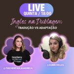 Michelle Giudice Instagram - Eu tô muuuuuito animada pra essa live!!!! A Teacher Paula é uma professora de inglês que leva o conceito de aprendizado no nível máximo de capacidade e qualificação. E a Michelle Giudice é uma dubladora que preza por aprimorar a experiência de quem assiste dublado com adaptações mais fiéis. Nessa live elas vão falar sobre tradução, aprendizado e comunicação cultural, e você não pode perder!!! Dia 02/03 as 18h aqui no instagram, quem vem? #ingles #dublagem #idioma #cultura #live #dublado #legendado #teacherpaulagabriela #michellegiudice
