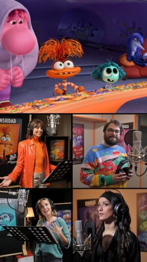 Michelle Jenner Instagram - Descubre las vocecillas (literalmente) de tus nuevas emociones favoritas 👀 

¡Bienvenidos a la mente de Riley: @michellejoyjenner @rigobertabandini @chanelterrero y @braysefe!

#DelRevés2 (Inside Out 2), de Disney y Pixar, llega a los cines el próximo miércoles 19 de junio. 💛🧡❤️💙💚💜