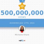 Michelle Khare Instagram - Thank you for half a billion views on YouTube 🥲. Every day I’m so blessed to have this job, and collaborate with such talented, kind, and supportive people. Here’s a sneak peek into the last WEEK of insanity at MKHQ. 🤯