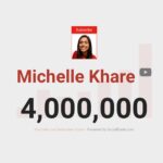Michelle Khare Instagram - 4 million subscribers!! 🥳 And we have some of our best episodes on the way. Ever grateful to our amazing team ⭐️
