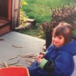 Michelle Mylett Instagram - small me sorting beans.