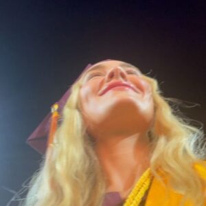Michelle Randolph Instagram - I did it! It’s hard to believe that I’m at the finish line. It’s special to look back on when I started school, all the changes and growth spurts my life has gone through. The lessons and the confidence my time at ASU has given me is indispensable! I’m feeling so grateful and sentimental.

and HA @landonrandolph- despite what you thought would happen, I finished before you.
(if you’re wondering what motivated me most, it’s wanting to graduate before my little brother)