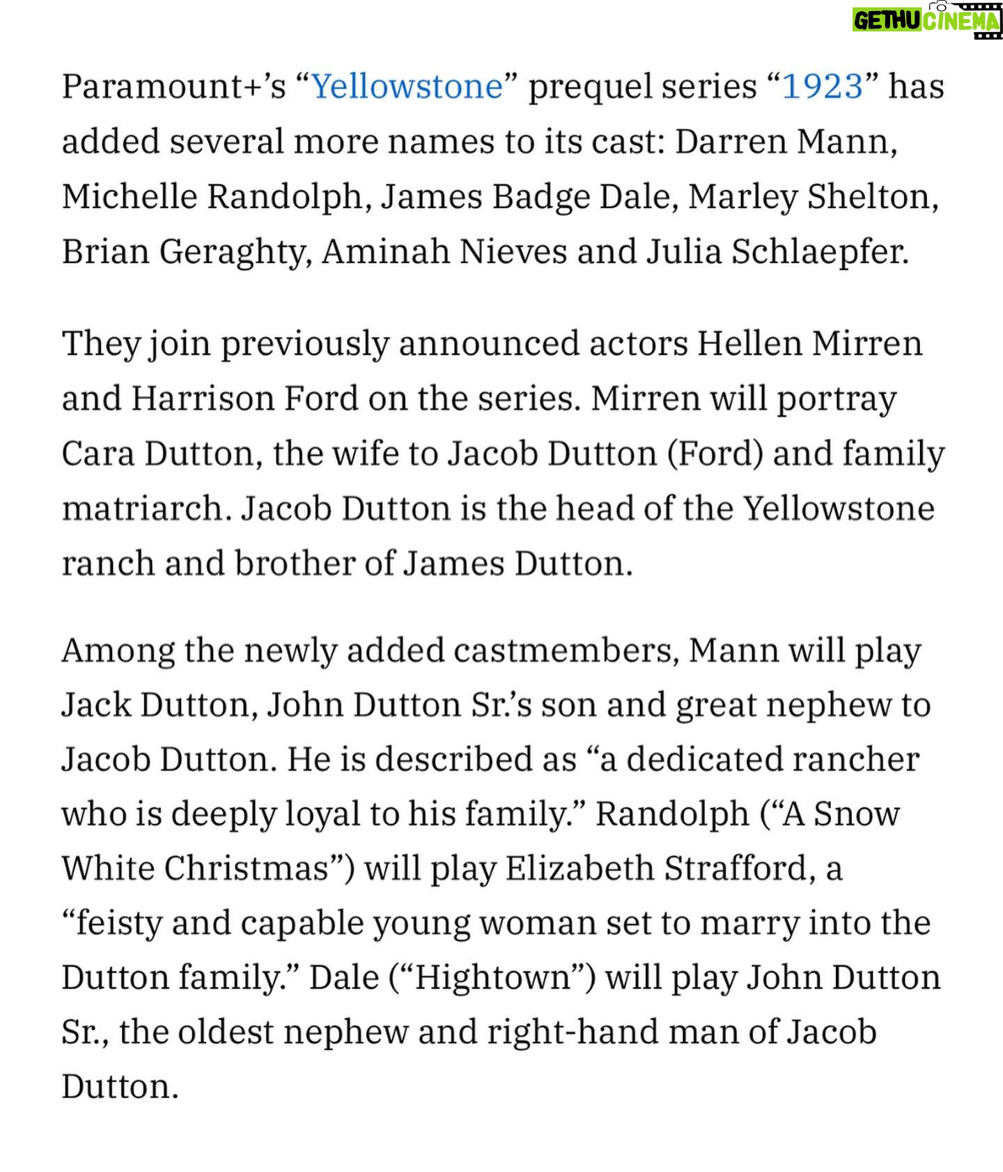 Michelle Randolph Instagram - ahhhh! So incredibly excited and grateful to be part of this project. A dream come true working alongside this cast & crew ❤️🥹