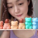 Michelle Wai Instagram - 有邊個女仔唔鍾意熊仔？有邊個女仔唔搽唇膏？ 🐻💄💋 #無法抗拒嘅熊仔唇膏 #BigC #泰國必買 #彩妝 #唇膏 #變靚mi