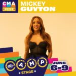 Mickey Guyton Instagram – Who’s coming to Nashville for #CMAFest? It will be here before we know it! ✨
See y’all Friday, June 7th at 4:15 pm on the Dr. Pepper Stage. Get downtown early and catch me before that at @hotcountry #SpotifyHouse at 2:30 pm.
On Sunday, June 9th at 12:45 pm, I can’t wait to be joined on the @cma Close Up Stage for my Soulcial Hour with @abbeycone, @tenilletownes and @denitiadenitia. Mark your schedules, see you soon! ❤️