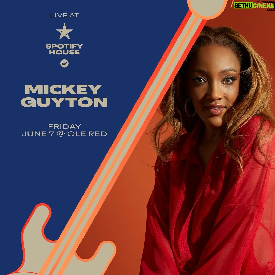 Mickey Guyton Instagram - Who’s coming to Nashville for #CMAFest? It will be here before we know it! ✨ See y’all Friday, June 7th at 4:15 pm on the Dr. Pepper Stage. Get downtown early and catch me before that at @hotcountry #SpotifyHouse at 2:30 pm. On Sunday, June 9th at 12:45 pm, I can’t wait to be joined on the @cma Close Up Stage for my Soulcial Hour with @abbeycone, @tenilletownes and @denitiadenitia. Mark your schedules, see you soon! ❤️