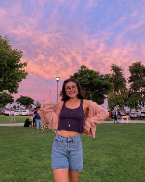 Mika Abdalla Instagram - the sky matches my outfit!!!!