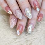 Miki Kawanishi Instagram - 💅💠 数ヶ月前の( ᵒ̴̶̷᷄꒳ᵒ̴̶̷᷅ )🤍 @nailsalon_filer ありがとうございます🫶 #ネイル #ジェル #ジェルネイル #ネイルデザイン #nail #nailart #jellnail #みきぽんネイル #キルティングネイル #シェルネイル