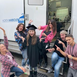 Mila Harris Instagram - 😭It's hard to believe it's a been a year since I wrapped #noexitmovie 😱! What an amazing experience filming for nearly 4 months in beautiful New Zealand but the best part of it was the family of cast and crew I worked with. This #bts 🎥 look at the moment I wrapped with the brilliant @damienjpower ❤️shows how incredible the connection really is. We all went through major life moments together and managed to tell an amazing story through it all! 🙏🏻 Thank you again No Exit family, I will always love you! 🥰 @1milaharris @babywhiterice @dannyramirez @davidrysdahl @dennishaysbert #daledickey @damienjpower #scottfrank @20thcenturystudios @disney @hulu @disneyplus #film #movie #magic #grateful #blessed #family #cast #crew #director #actor #producer #storeytelling #drama #suspense #thriller #streaming #now #noexit #noexitmovie