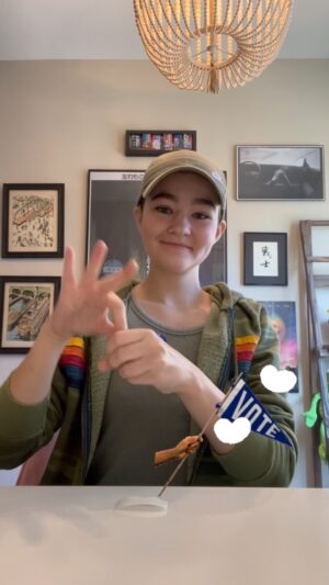 Millicent Simmonds Instagram - Please read this book by Gabrielle Blair and then VOTE!!
