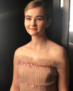 Millicent Simmonds Instagram - One more because I love this dress. Thank you @jasonwu 😍