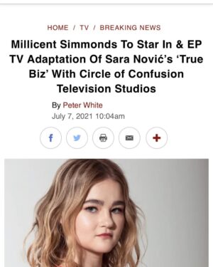 Millicent Simmonds Instagram - I am beyond THRILLED to not only star in but executive produce this story written by the brilliant @photonovic