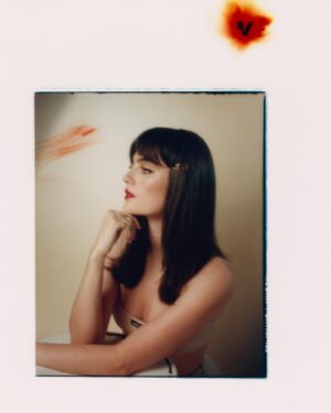 Millie Brady Instagram - Had the absolute pleasure of hopping in front of @riversideblues lens for all of five minutes before leaving for @miumiu Christmas celebration, and what a joy it was. Nothing better than collaborating with kind and talented people. 
@alinasamssonova 
@karmanova.hair