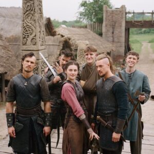 Millie Brady Instagram - Picture by the best in the biz @northcotej on last years filming of @thelastkingdom 4. What a joy it is to work with your best mates ♥️