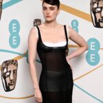 Millie Brady Instagram - BAFTAs • @lancomeofficial • @miumiu • @dayaruci • @ginakanemakeup • @vrwpublicity • @iramshelton 🫧 #baftas #lancome 🤍