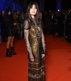 Millie Brady Instagram - Celebrating the best of British Independent film last night #BIFA2023 ✨ 
Styled by @leithclark in @erdem 
Makeup @alinasamssonova 
Hair @anastasiiagryniuka