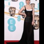 Millie Brady Instagram - BAFTAs • @lancomeofficial • @miumiu • @dayaruci • @ginakanemakeup • @vrwpublicity • @iramshelton 🫧 #baftas #lancome 🤍
