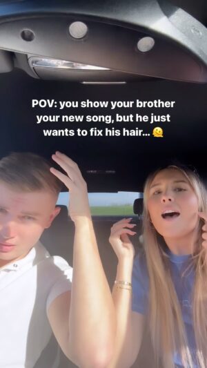 Mimi Webb Instagram - and we are BACK in the car 🤪🫠