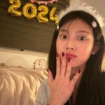 Min-seo Instagram - 쿠마랑 둘이 홈파티❤️‍🔥 와라 2024!