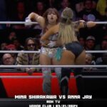 Mina Shirakawa Instagram - Ring of Honor fans got to see @mina_shirakawa vs. @annajay____ last month on ROH TV for the very first time! Tonight they go head-to-head once again LIVE from @dailysplace coast to coast on #AEWDynamite! 📺 @tbsnetwork 8/7c