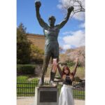 Mina Shirakawa Instagram - #Rockystatue and the Champ 🌟 #rockysteps #philly #memories #tavel #prowrestling