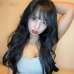 Mina Shirakawa Instagram - Black Hair🖤 これウィッグ🖤自然ですごーい！ #MinaShirakawa #prowrestling #hair #hairstyle #pinkage #ウィッグ