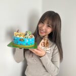 Mina Shirakawa Instagram - 箱から可愛い😭サーティーワンのアイスケーキ！！ みんなにお祝いしてもらいました✨感謝😭🙏 31の好きな味は、ポッピングシャワー🫧！！永遠に食べられる.....🍨 #MinaShirakawa #prowrestling #birthday #アイスケーキ #サーティーワン