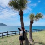 Mina Shirakawa Instagram - I'm getting some beach therapy.🌊☀️🩷 #MinaShirakawa #Japan #beach #ocean #travelphotography #プロレスラー #巡業 #Fukuoka