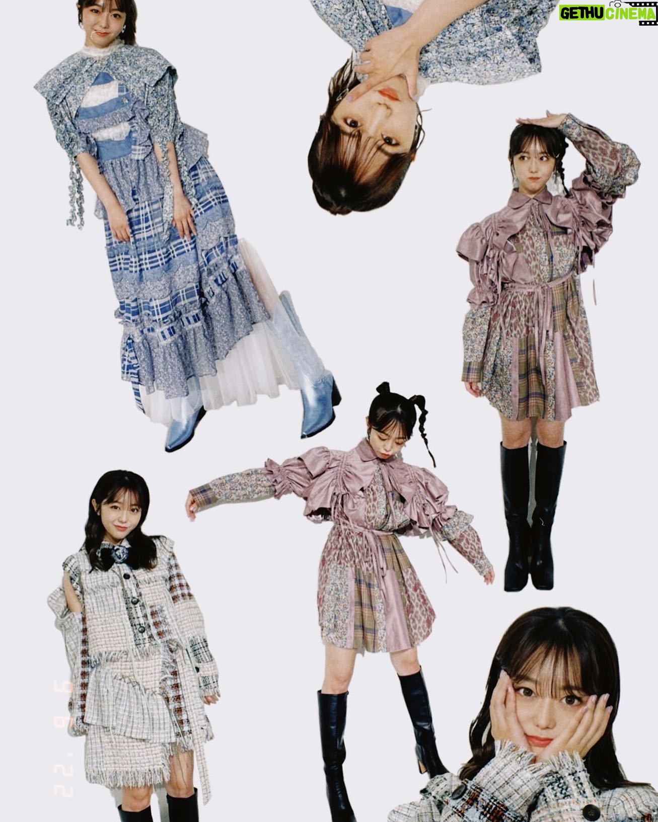 Minami Minegishi Instagram - スタイルブックお渡し会の衣装が可愛かったので見せたい!!!! これはどうやって着るの?どういうこと?ってなる可愛いお洋服大好きです。 @rurumu.official さん、よくSNSで見かけて気になっていたので着れて嬉しかったぁ🐇💙💖
