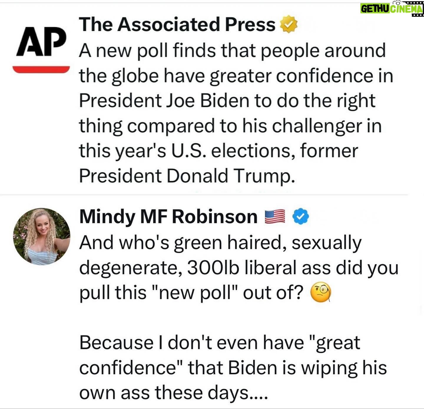 Mindy Robinson - 4.4K Likes - Find me the person that believes this sh*t, I have to see what they look like....