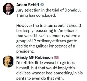 Mindy Robinson Instagram - I don't know who actually believes this shit....but I hope they're on 10th booster so we can stop hearing from them soon.