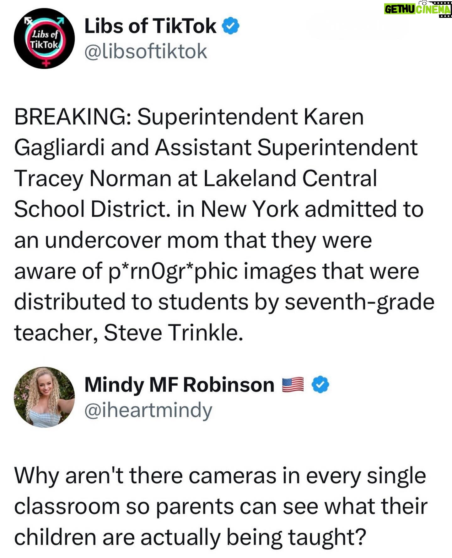 Mindy Robinson - 3.8K Likes - The images included naked women in sexual positions and animals masturbating, the teacher also asked about his students sexual interests amongst other things.
Can someone please explain to me WTF isn't anyone throwing these pedo teachers in jail, last I checked all this sh*t was illegal....I think it's finally time to dissolve these useless, corrupt teachers unions once and for all.