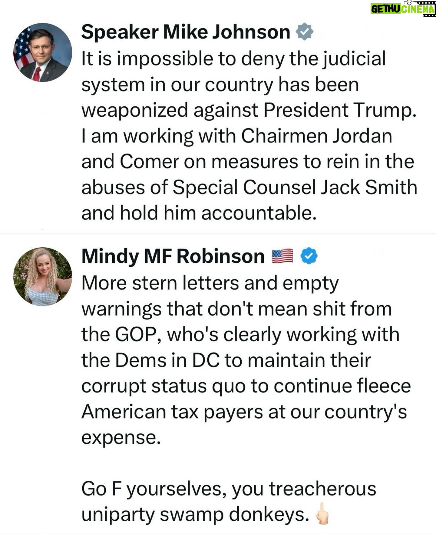 Mindy Robinson - 3.2K Likes - Funny how both parties aren't doing a damn thing for the American people these days...it's almost like rigged elections are keeping them in their seats and they no longer GAF what any of their voters want, or something. 🧐