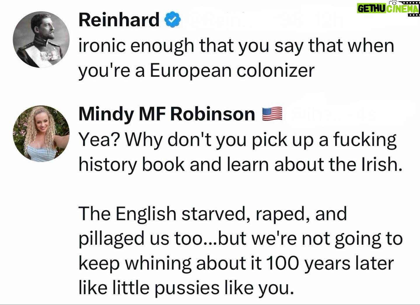 Mindy Robinson - 2.7K Likes - I said Europeans smell like BO, because depending on the country...they do. Someone clearly internalized it...