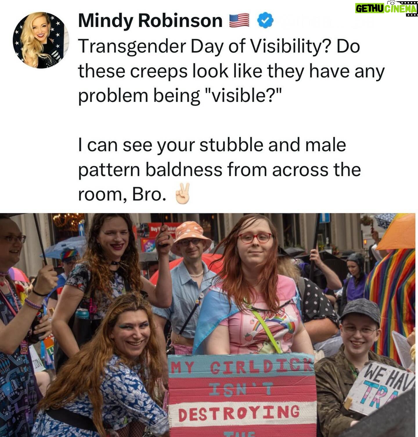 Mindy Robinson - 1.7K Likes - How about you just GTFO my bathroom, Bro.