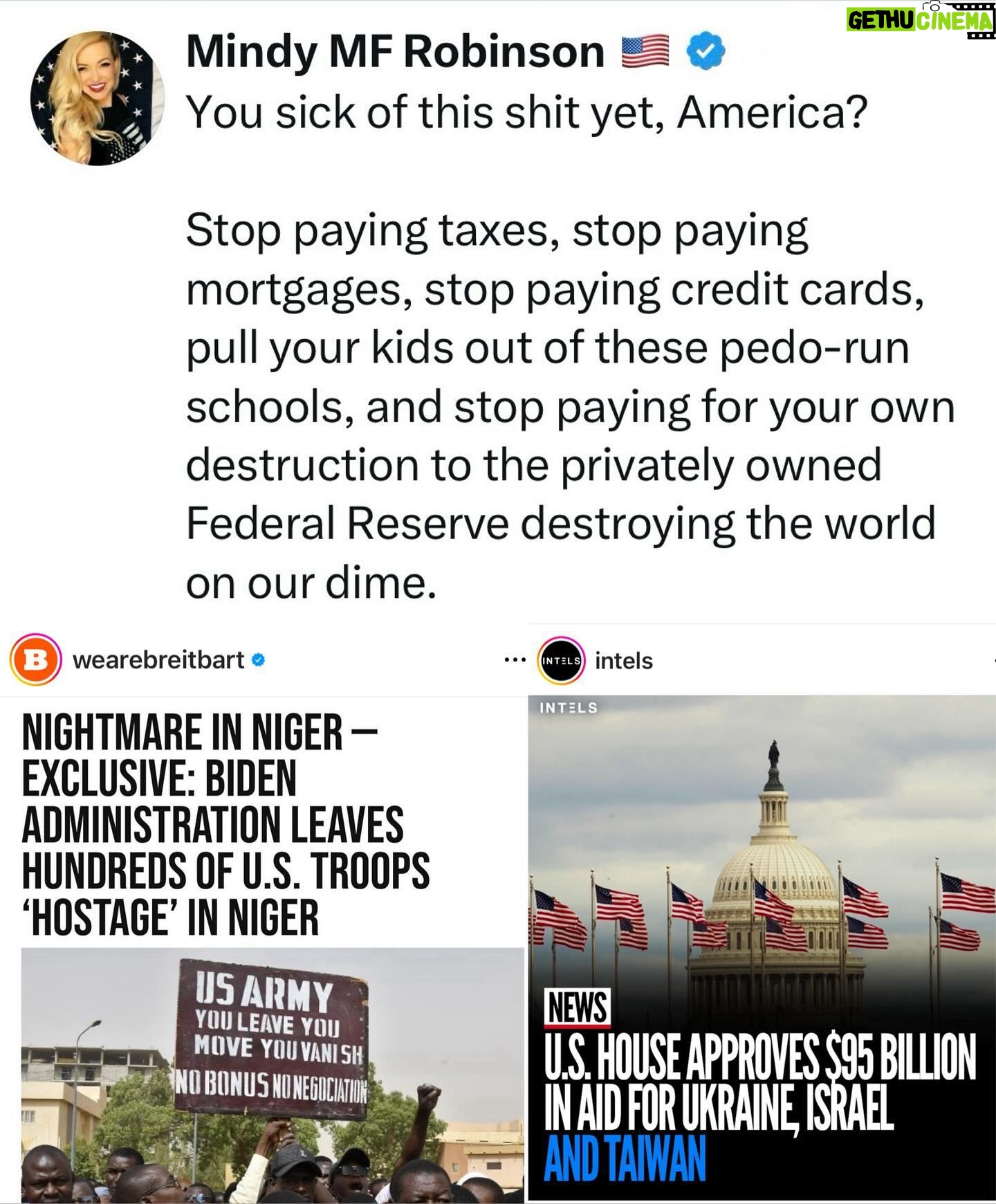 Mindy Robinson - 3K Likes - I foresee a good ol' fashion tax revolt....
NO TAXATION WITHOUT REPRESENTATION