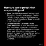 Minnie Driver Instagram - Absolutely nothing I or anybody else says will undo the gordian knot of what is currently happening in the Middle East. Practical help feels like the surest path for every horrified observer. The link for Médecin Sans Frontières is in my bio, but here are many other charities info , courtesy of @npr