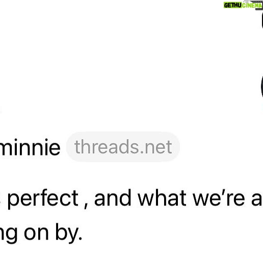 Minnie Driver Instagram - Being shamed/congratulated by your #threads joining number is the perfect welcome gift. 🖤