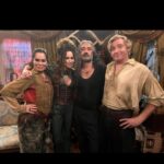 Minnie Driver Instagram - @dvidjenkins created ‘Our Flag Means Death’ and if you haven’t tasted it’s rare confection, you should probably walk the plank. Best time ever. Our episode echoes the inward and outward screams of Who’s Afraid Of Virgina Wolfe.. (see how the fabric of my costume is the same at Liz Taylor’s? 🥇 @gypsytaylor ) Heaven all round ( or hell) @ourflagonmax @bbciplayer #taikawaititi #rhysdarby #rachelhouse