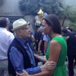 Minnie Driver Instagram - One of the great privileges was knowing you. This picture was taken when I was the musical act at your 90th birthday party. I started late, on the wrong note and never quite made any ground back up the whole rest of the set … I was so embarrassed and sorry at the end and you grabbed my arms and said “ That’s jazz baby, and I enjoyed watching you try to play through it” How lucky we all were to have you for so long.. So long Norman ! We love you. #normanlear
