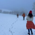 Minnie Driver Instagram - Minthewild. 📷 @jane_yarrow #sunday #firstsnow