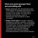Minnie Driver Instagram - Absolutely nothing I or anybody else says will undo the gordian knot of what is currently happening in the Middle East. Practical help feels like the surest path for every horrified observer. The link for Médecin Sans Frontières is in my bio, but here are many other charities info , courtesy of @npr