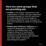Minnie Driver Instagram – Absolutely nothing I or anybody else says will undo the gordian knot of what is currently happening in the Middle East. Practical help feels like the surest path for every horrified observer. The link for Médecin Sans Frontières is in my bio, but here are many other charities info , courtesy of @npr