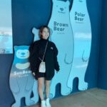 Minori Inudo Instagram - 身長同じくらい？笑🐻‍❄️ #鹿児島 #ひらかわ #動物園